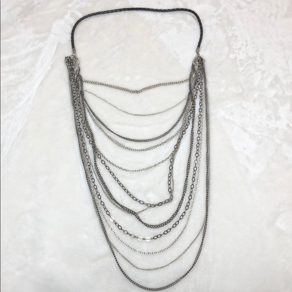 Silver necklace and 2 bangers bracelet with cystal - Picture 7 of 7